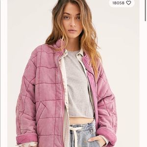 Free people quilted dolman jacket